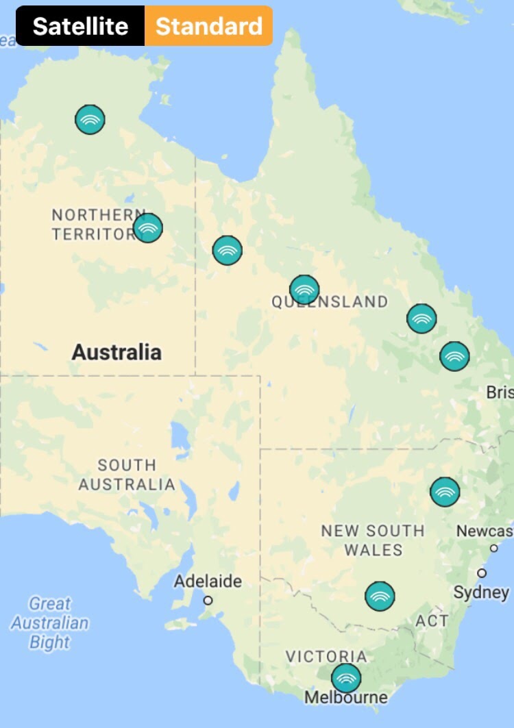 Tracking our route with our SPOT